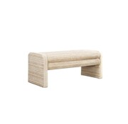 Bronx71 Esszimmerbank Ravi Chenille beige/taupe 100 cm