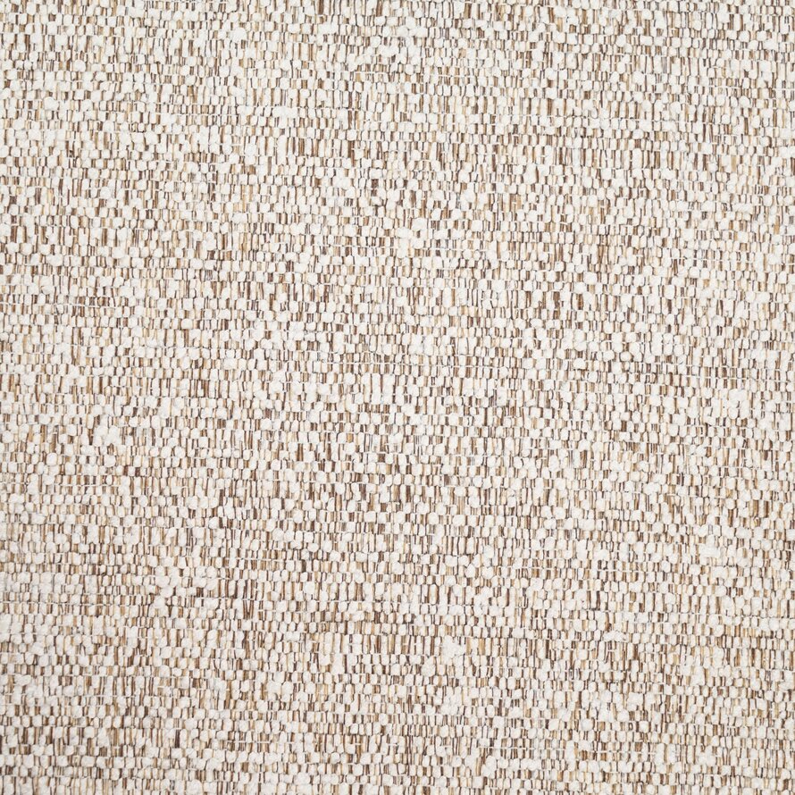 Stuhl Mexx mit Rollen melierter Stoff Off white/Braun