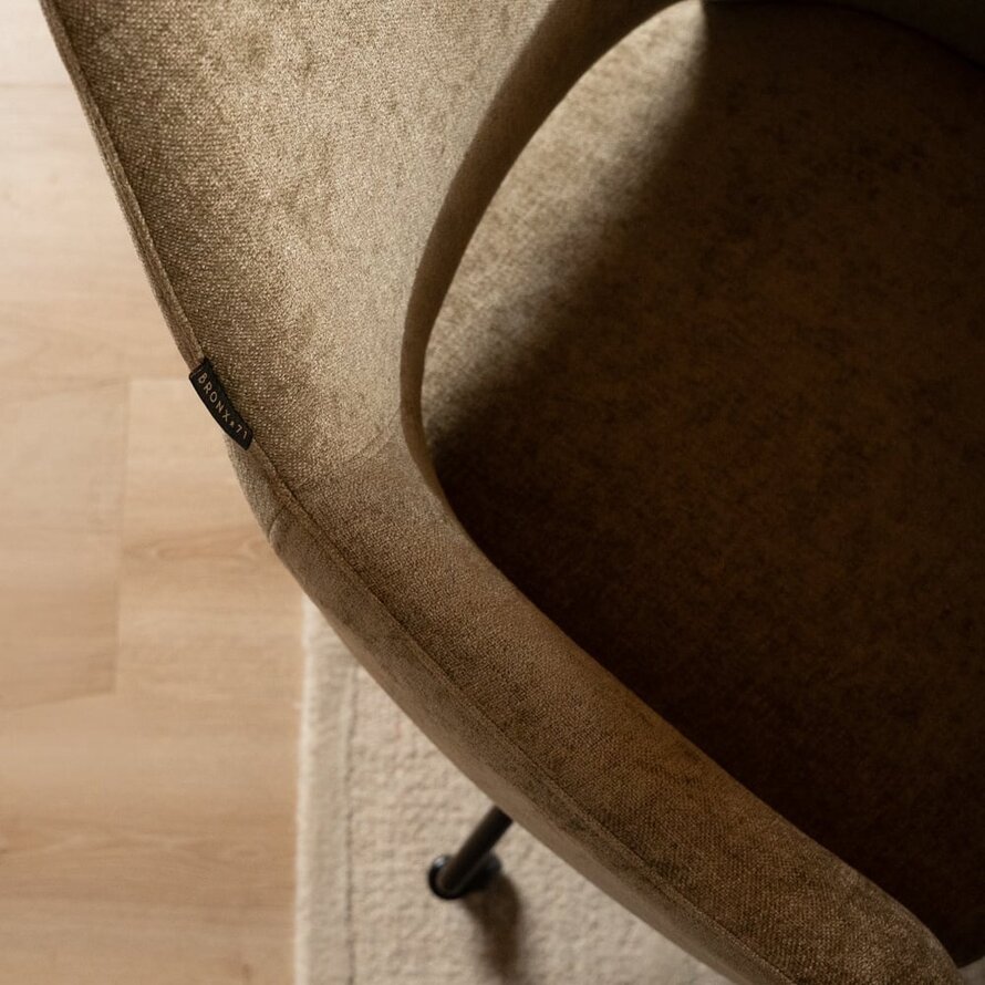Stuhl mit Rollen Mexx Samt taupe