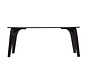 Esstisch Flint schwarz 160 x 90 cm