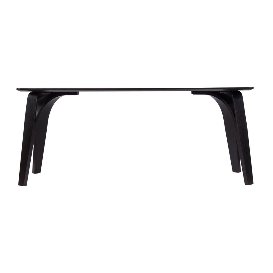 Esstisch Flint schwarz 160 x 90 cm