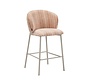 Barhocker Milo Chenille beige/pink 70 cm