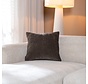 Kissen Maya Chenille braun 45 x 45