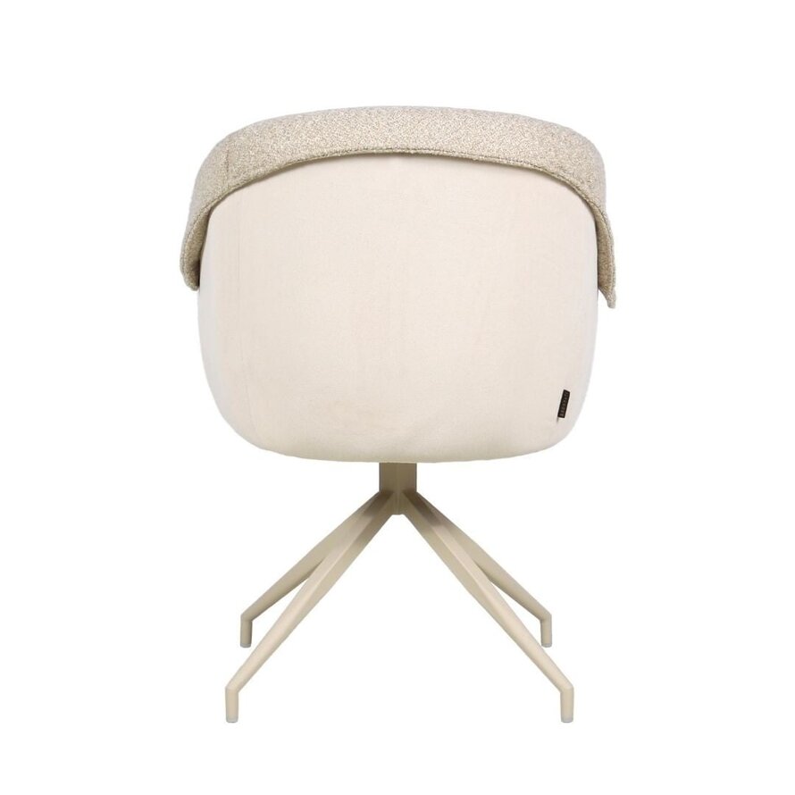Stuhl Riley drehbar Bouclé taupe
