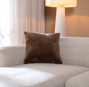 Bronx71 Kissen Day Chenille chocolate brown 45 x 45