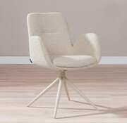 Bronx71 Stuhl Alex drehbar Bouclé taupe