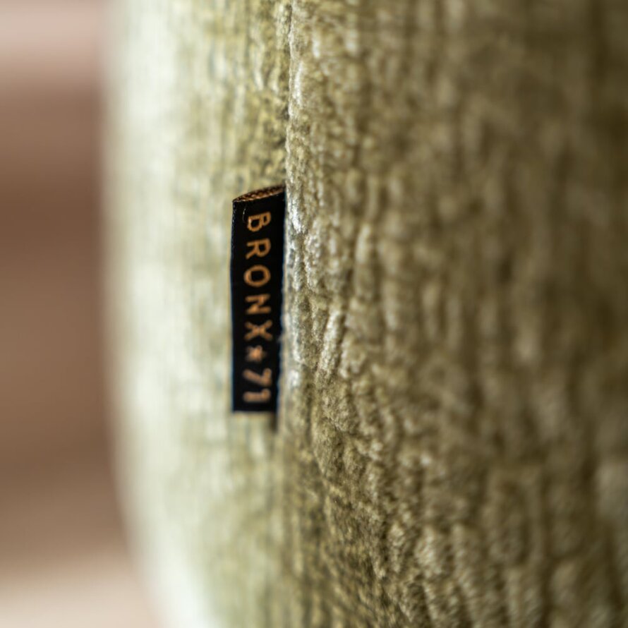 Hocker Chloe rund Chenille grün ø70 cm