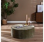 Hocker Chloe rund Chenille grün ø100 cm
