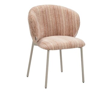 Bronx71 Stuhl Milo Chenille beige/pink