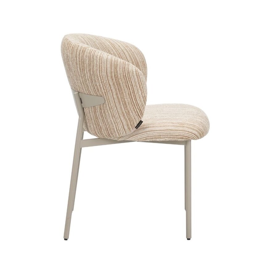Stuhl Milo Chenille beige/taupe