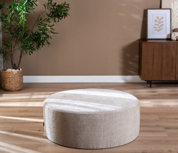 Bronx71 Hocker Elle rund Chenille sand ø100 cm