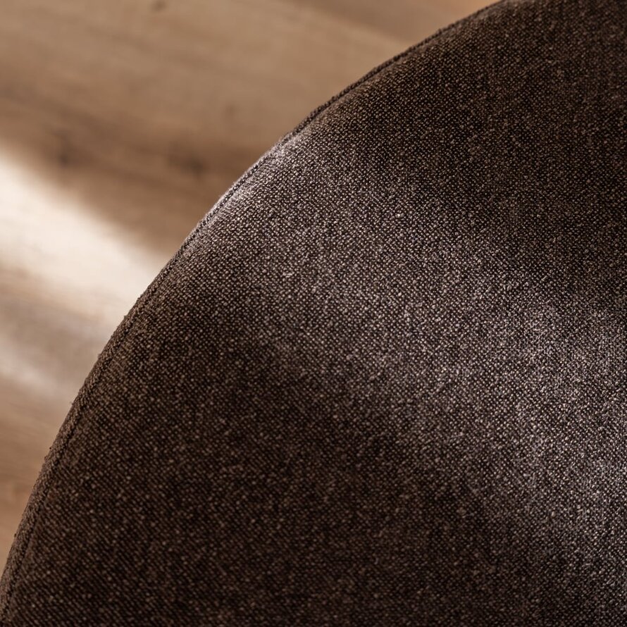 Hocker Blair rund Chenille braun ø100 cm
