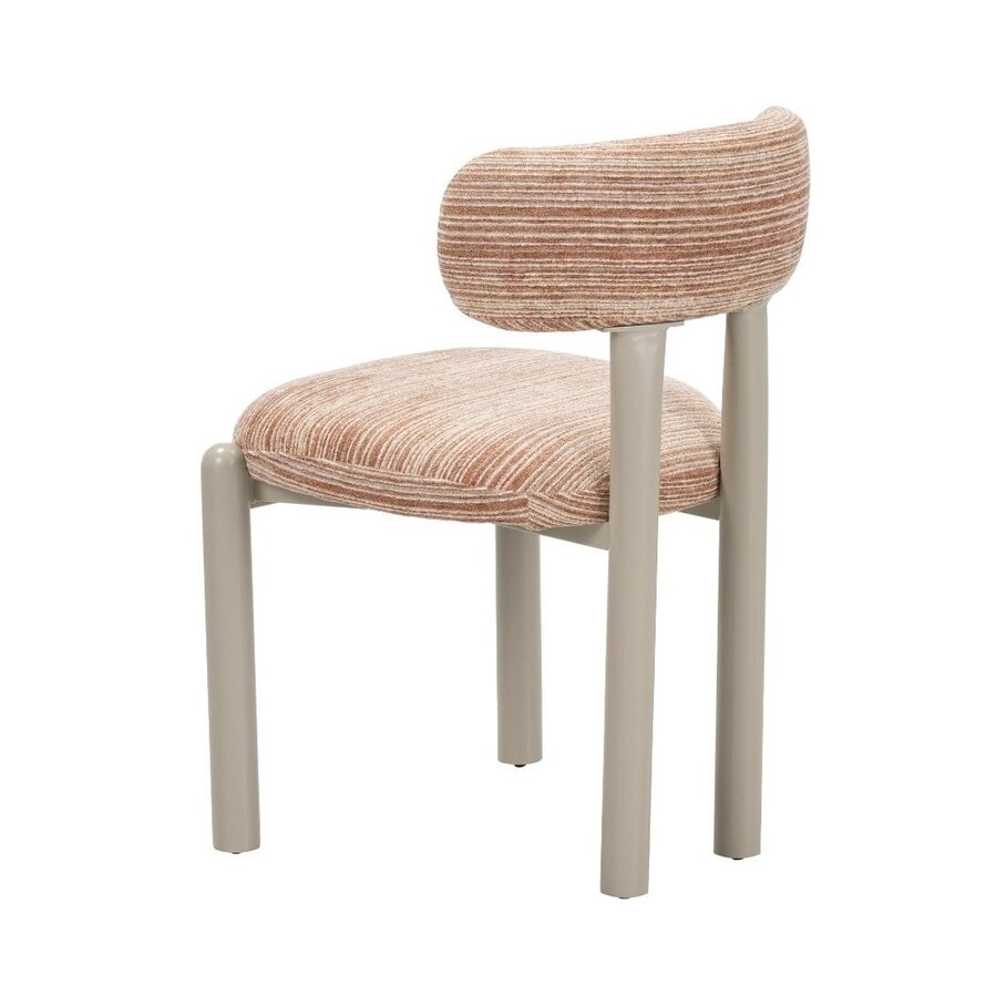 Stuhl Bolt Chenille beige/pink