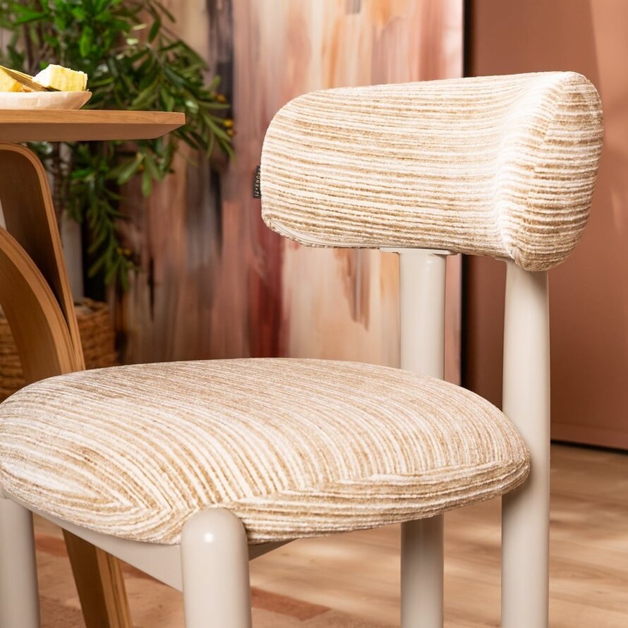 Stuhl Bolt Chenille beige/taupe