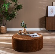 Bronx71 Hocker Elle rund Chenille kupfer ø100 cm