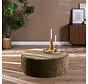 Hocker Elle rund Chenille olivgrün ø100 cm