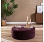 Hocker Elle rund Chenille lila ø100 cm