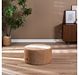 Hocker Elle rund Chenille peach ø70 cm