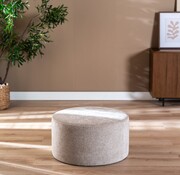 Bronx71 Hocker Elle rund Chenille sand ø70 cm