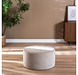 Hocker Elle rund Chenille sand ø70 cm