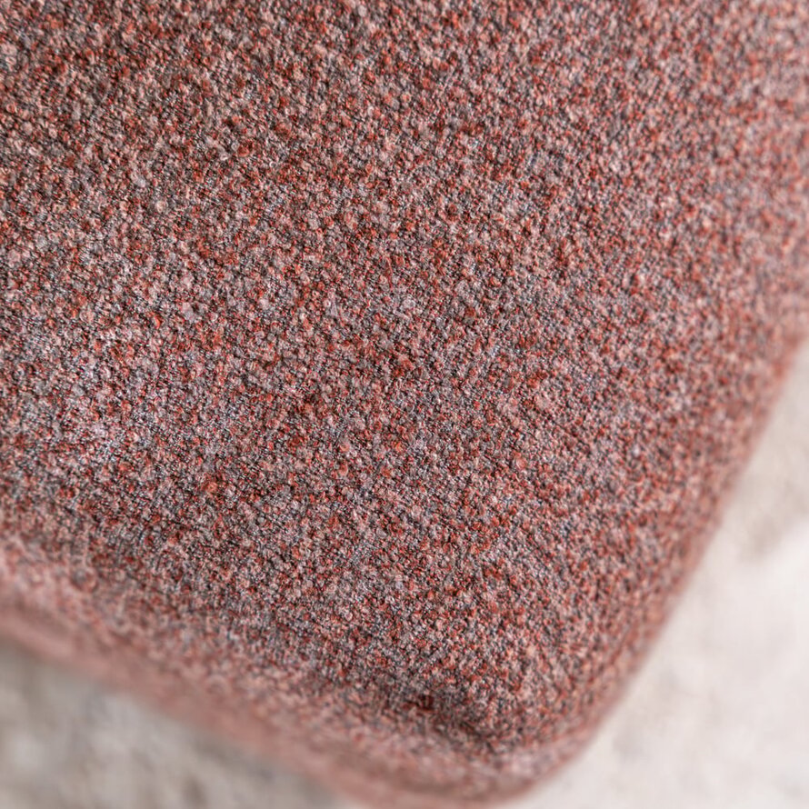 Hocker Maine Bouclé rot/rosa