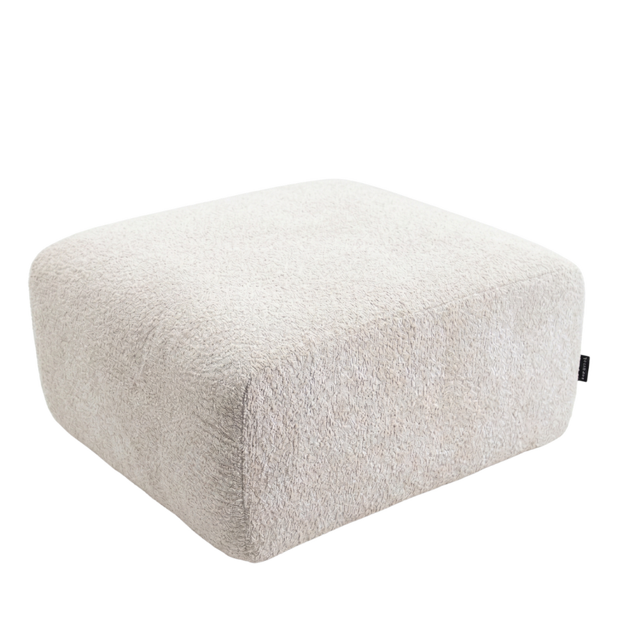 Hocker Maine Bouclé off white