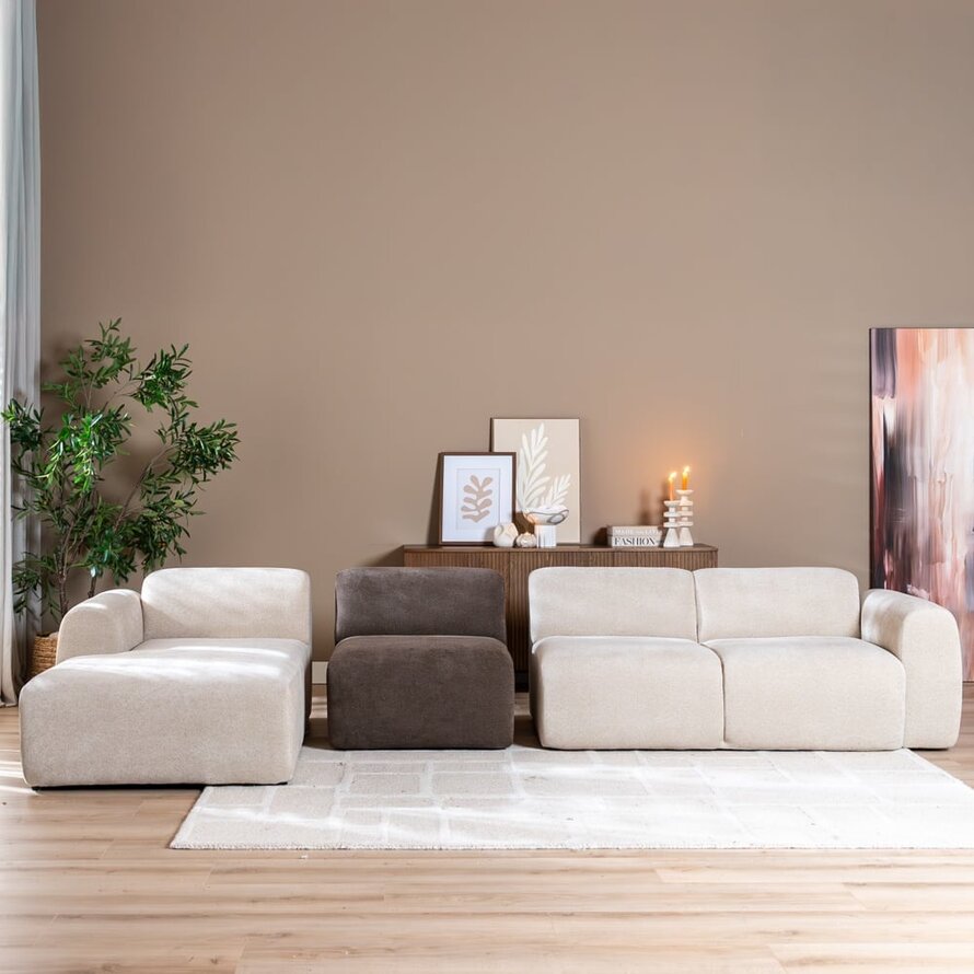 Sessel Maine Chenille braun