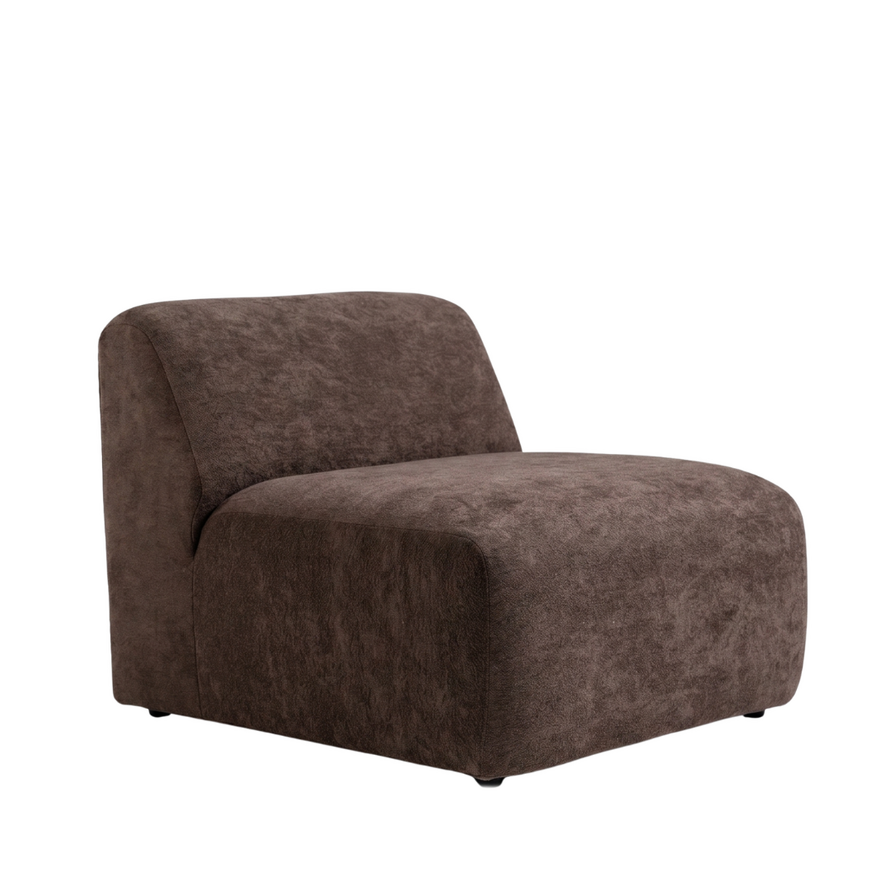 Sessel Maine Chenille braun