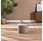 Hocker Hilda rund Stoff taupe