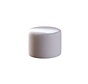 Hocker Hilda rund Stoff grau