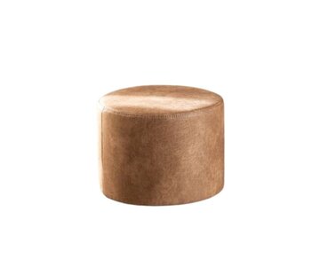 Bronx71 Hocker Kyla Eco-Leder rund beige