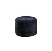 Bronx71 Bouclé Hocker Nora rund schwarz