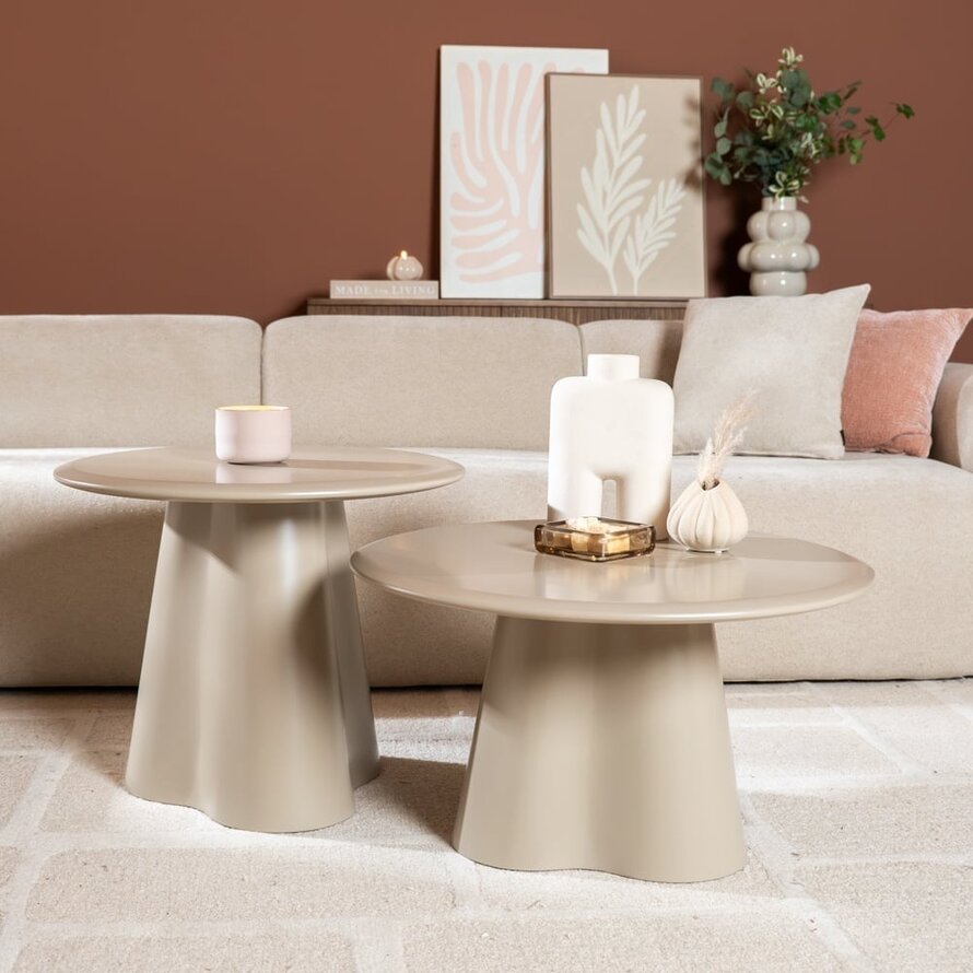 Couchtisch Orion rund ø70 cm taupe