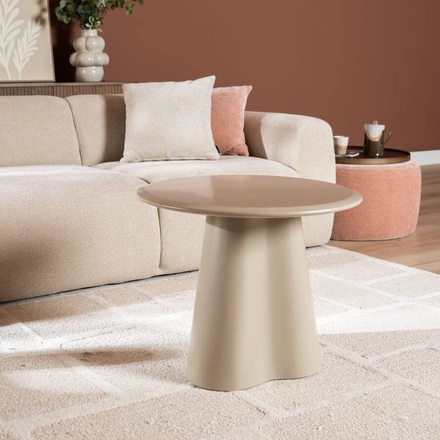Beistelltisch rund Orion ø60 cm taupe