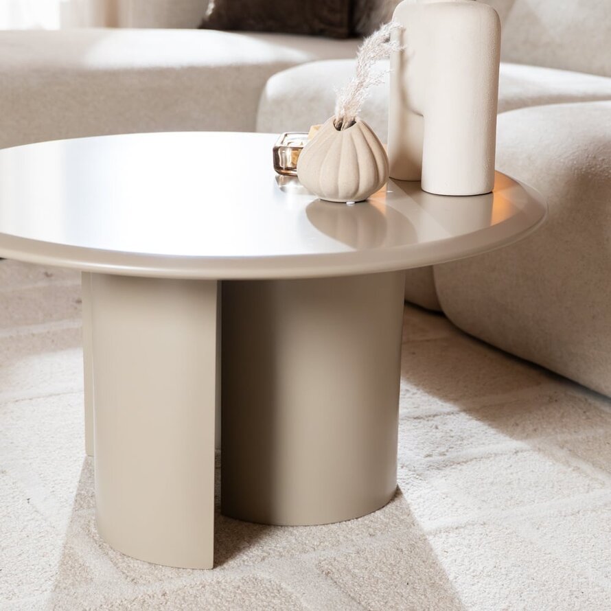 Couchtisch Nova rund ø80 cm taupe
