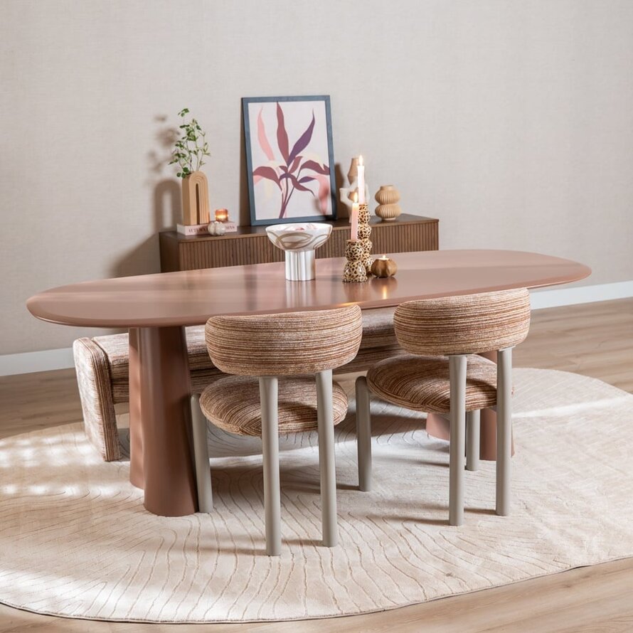 Esstisch Cosmo 220 x 110 cm Mocha Mousse