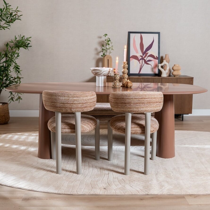 Esstisch Cosmo 220 x 110 cm Mocha Mousse