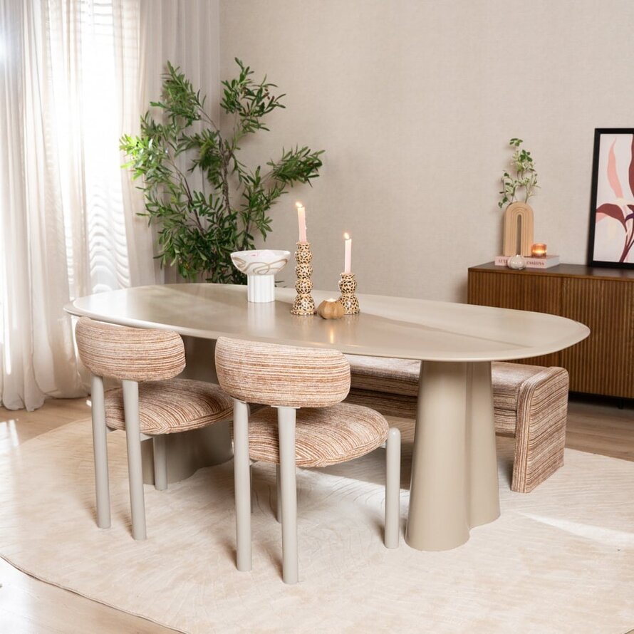 Esstisch Cosmo 220 x 110 cm taupe