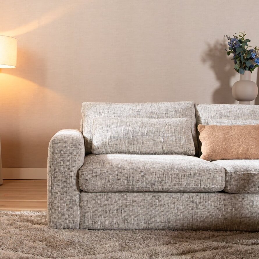 3-Sitzer Sofa Kyle Chenille sand grey