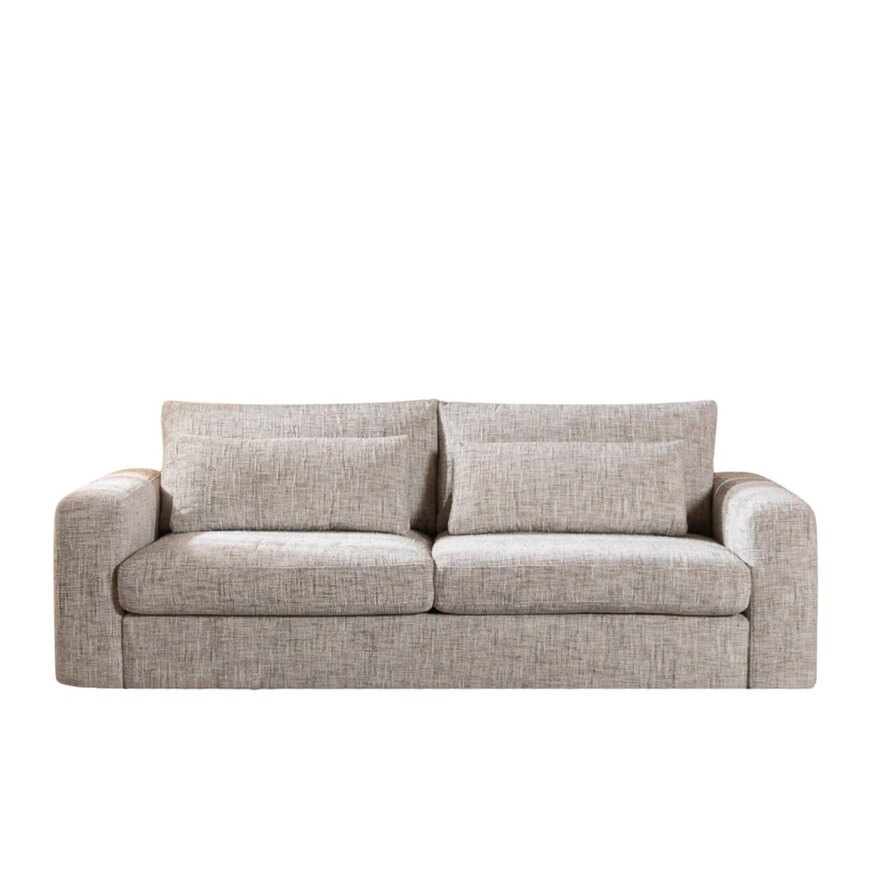 3-Sitzer Sofa Kyle Chenille sand grey