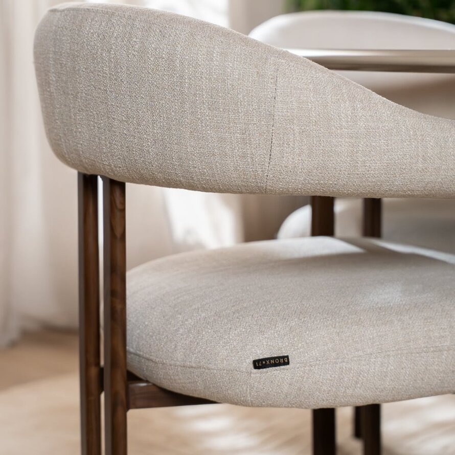 Stuhl Nori Leinen taupe
