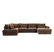 Bronx71 U-Sofa Kyle 6-Sitzer chenille mocha