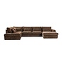U-Sofa Kyle 6-Sitzer chenille mocha