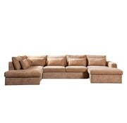 Bronx71 U-Sofa Kyle 6-Sitzer chenille peach
