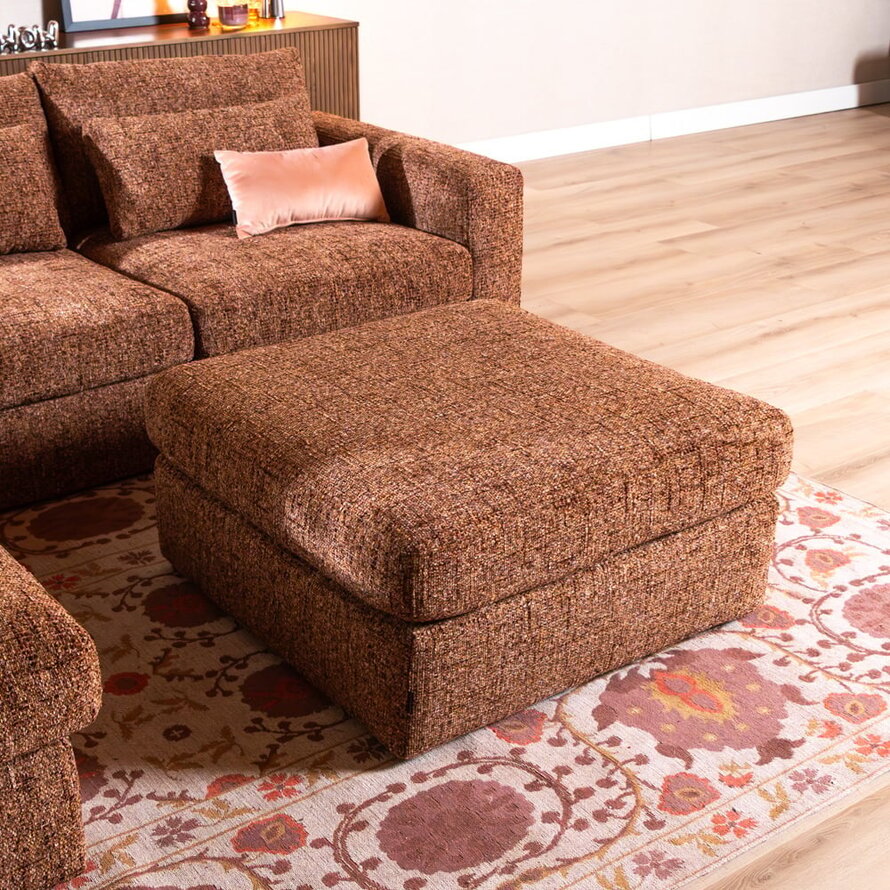 Hocker Kyle Chenille rot