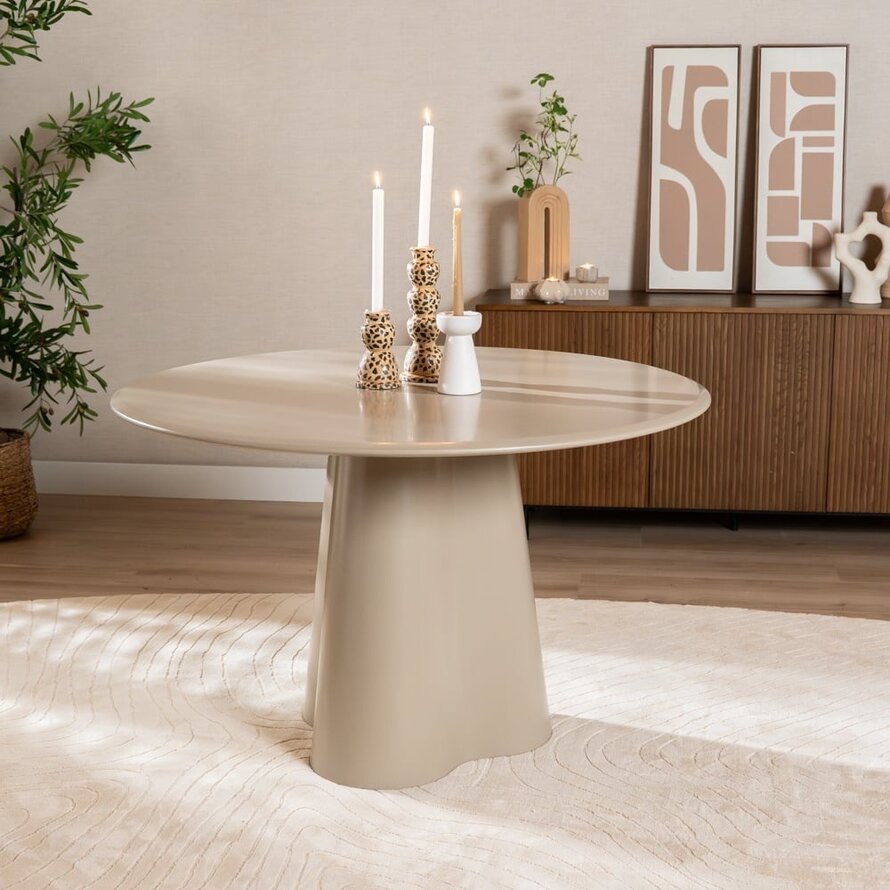 Esstisch Orion ø 120 cm taupe