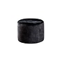Hocker Myles Stoff rund schwarz