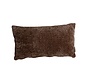 Kissen Day Chenille chocolate brown 25 x 45