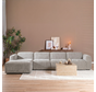 Ecksofa Maine XL Stoff taupe links