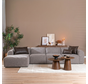 Ecksofa Maine XL Bouclé braun/grau links